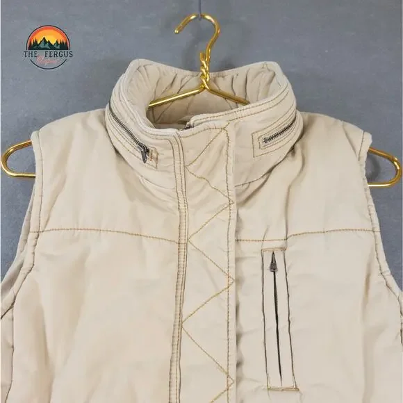 Ralph Lauren Polo White Puffer Vest Quilted Hideaway Hood Size M - Picture 3 of 11